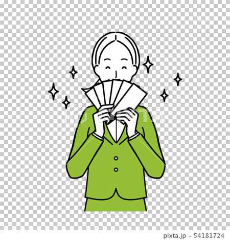 ビジネスウーマン　表情　うきうき 54181724