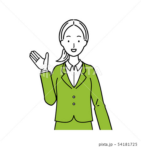 ビジネスウーマン　表情　説明 54181725