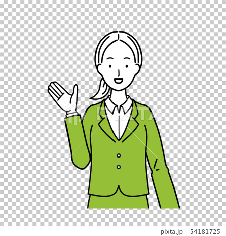 ビジネスウーマン　表情　説明 54181725