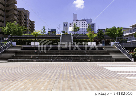 下石井公園　両備幸町パーキング　屋上緑化　屋上公園　西川アイプラザ　幸町図書館　岡山県岡山市 54182010