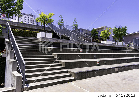 下石井公園　両備幸町パーキング　屋上緑化　屋上公園　西川アイプラザ　幸町図書館　岡山県岡山市 54182013