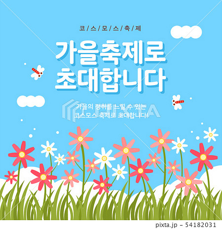 コスモス 秋 秋の旅 54182031