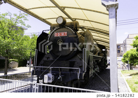 下石井公園　蒸気機関車　D51　西川アイプラザ　幸町図書館　岡山県岡山市 54182282