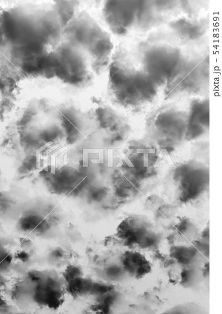 black cloud textured and sky isolated on white 54183691