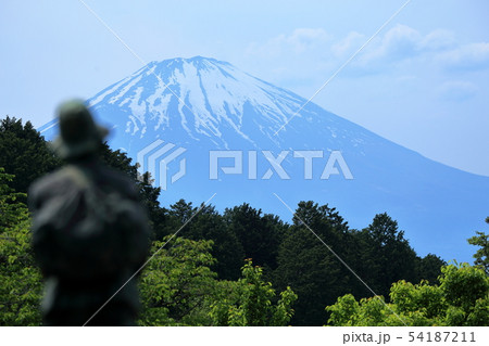 秩父宮記念公園 秩父宮銅像 富士山 秩父宮記念公園 秩父宮銅像 富士山 54187211