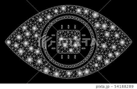 Bright Mesh Wire Frame Electronic Eye Lens with Flare Spots Bright Mesh Wire Frame Electronic Eye Lens with Flare Spots 54188289