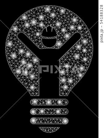 Bright Mesh 2D Electrician with Flare Spots Bright Mesh 2D Electrician with Flare Spots 54188328