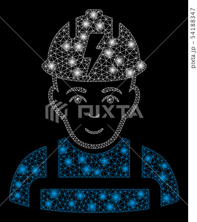 Bright Mesh Network Electrician with Flare Spots 54188347