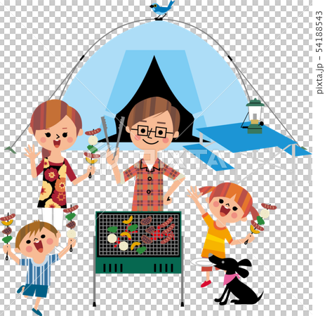 在家庭露營（背白） 54188543