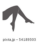 女性　脚 54189303