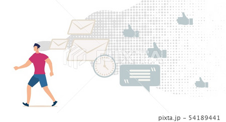 Social Network Services Flat Vector Concept Social Network Services Flat Vector Concept 54189441
