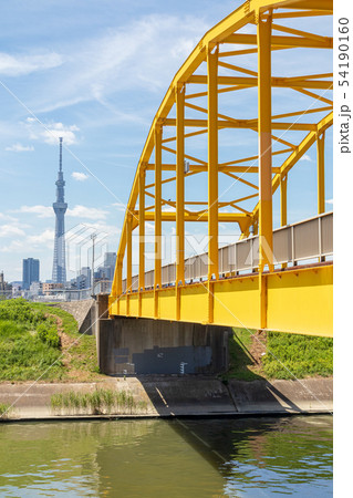 東四つ木避難橋と東京スカイツリー 東四つ木避難橋と東京スカイツリー 54190160