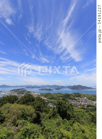 来島海峡と来島海峡大橋を四国側から見る 54191227