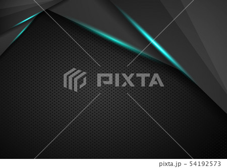 Black metallic background triangle and corner 54192573