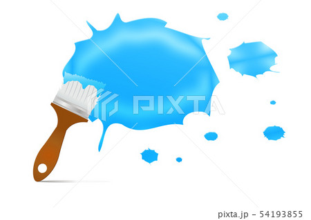 Brush paint splashes 54193855