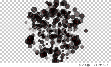 Red Square Particles CG particle approaching a lot of red squares - Stock Illustration ...