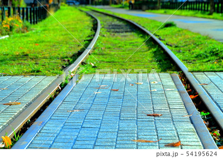 秋の小樽の散歩道の風景 54195624
