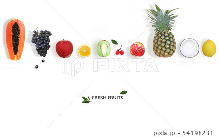Creative layout made of fruits 54198231