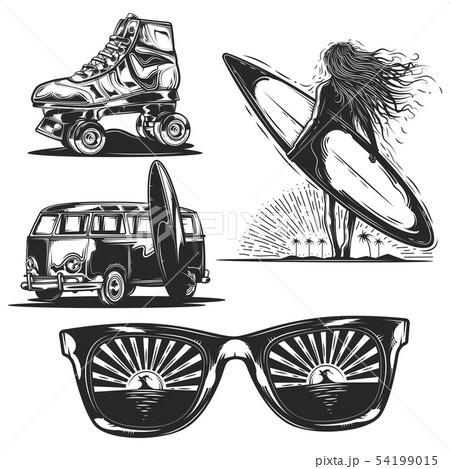 girl with board, sunglasses, car etc. girl with board, sunglasses, car etc. 54199015