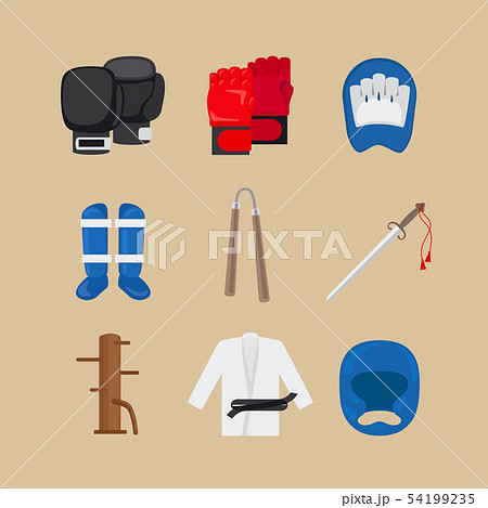 Martial arts icons Martial arts icons 54199235