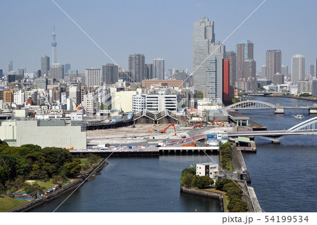 解体が進む築地市場 54199534