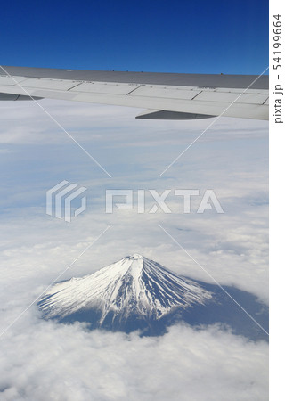 飛行機から見た富士山 飛行機から見た富士山 54199664
