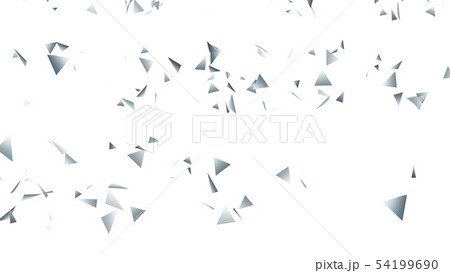 CGパーティクル　銀色のトライアングル 54199690