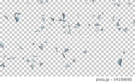 CG particle silver triangle 54199690