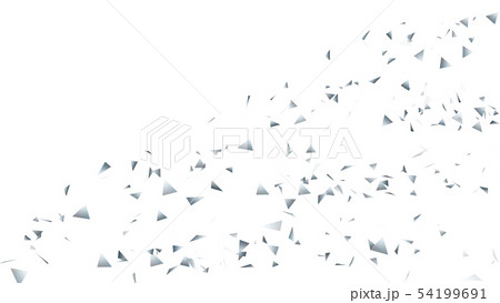 CGパーティクル　銀色のトライアングル 54199691