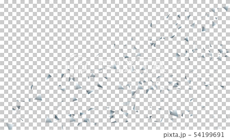 CG particle silver triangle 54199691