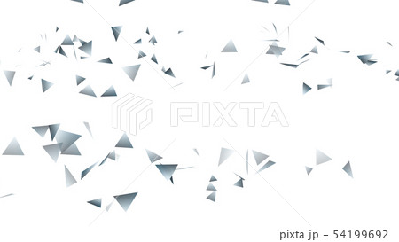 CGパーティクル　銀色のトライアングル 54199692