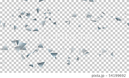CG particle silver triangle 54199692