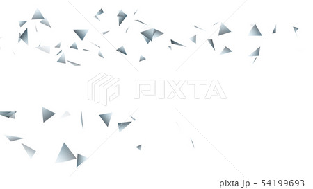CGパーティクル　銀色のトライアングル 54199693