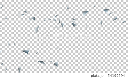 CG particle silver triangle 54199694