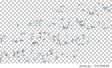 CG particle silver triangle 54199696