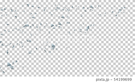 CG particle silver triangle 54199699