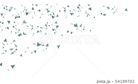 CGパーティクル　銀色のトライアングル 54199702