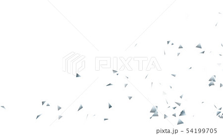 CGパーティクル　銀色のトライアングル 54199705