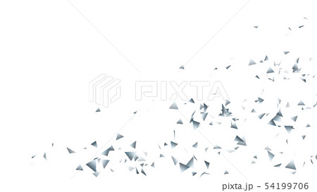 CGパーティクル　銀色のトライアングル 54199706