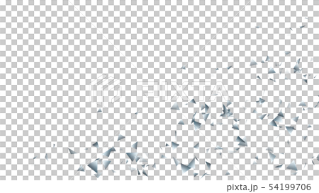 CG particle silver triangle 54199706