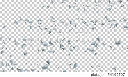 CG particle silver triangle 54199707