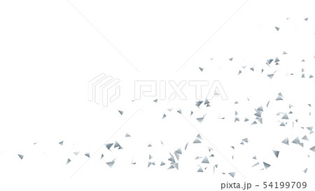 CGパーティクル　銀色のトライアングル 54199709