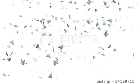 CGパーティクル　銀色のトライアングル 54199710