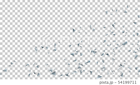 CG particle silver triangle 54199711