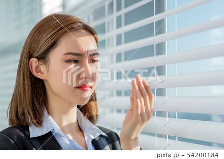 business woman with oily skin business woman with oily skin 54200184