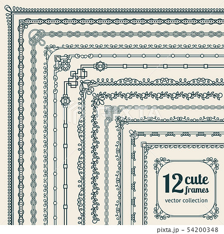Frames corners and frames borders elements 54200348