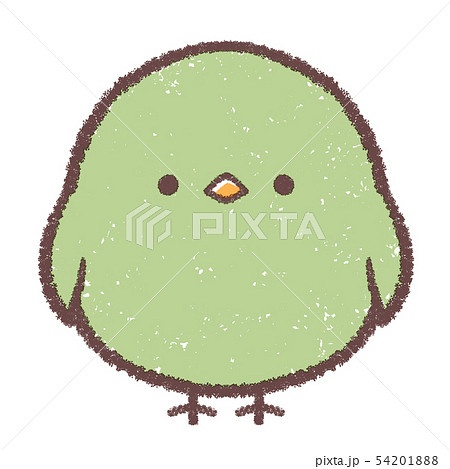 Little Bird Front Green Stock Illustration 5418