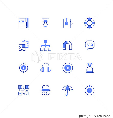 Business and safety - line design style icons set 54201922