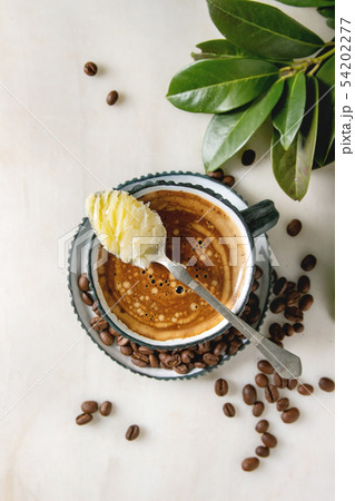 Bulletproof coffee with butter Bulletproof coffee with butter 54202277