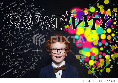 Crearivity concept. Smart child student 54204464